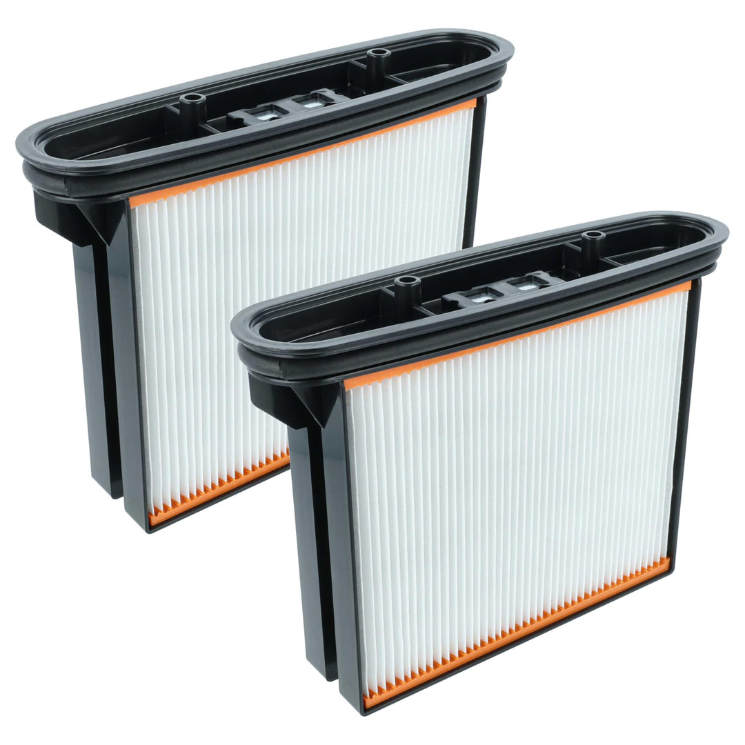 vhbw 2x Flachfaltenfilter F8 kompatibel mit Bosch GAS 25 L SFC, 50, 25, 50 M Industriestaubsauger Na