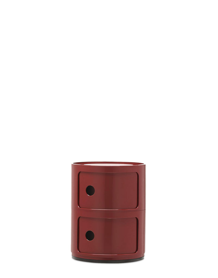 Kartell Componibili, Container 2-fächer, Bordeaux 2-fächer Bordeaux, 2-fächer Bordeaux