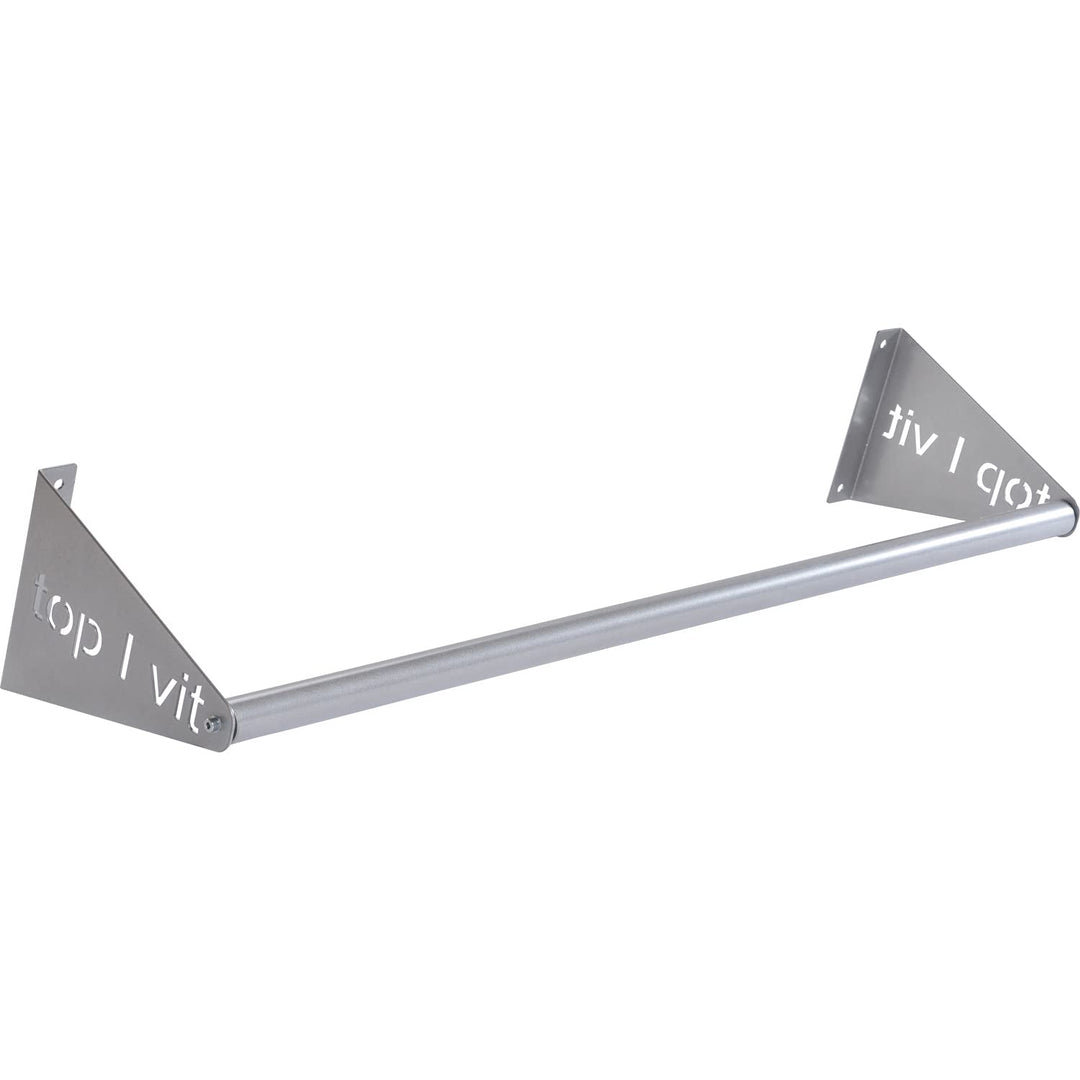 top vit Premium Mattenwandhalter zur Aufbewahrung von Gymnastikmatten silber 68 cm, silber 68 cm