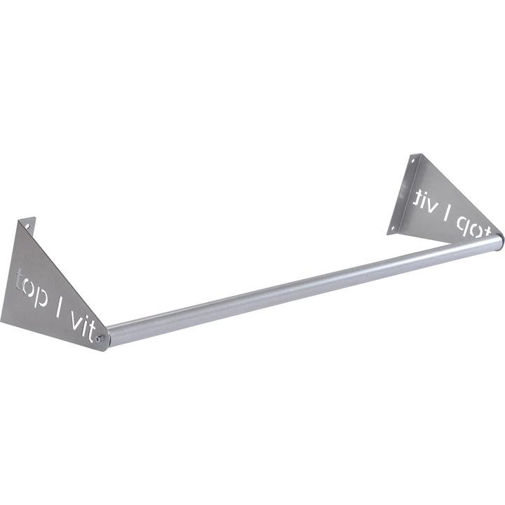 top vit Premium Mattenwandhalter zur Aufbewahrung von Gymnastikmatten silber 68 cm, silber 68 cm