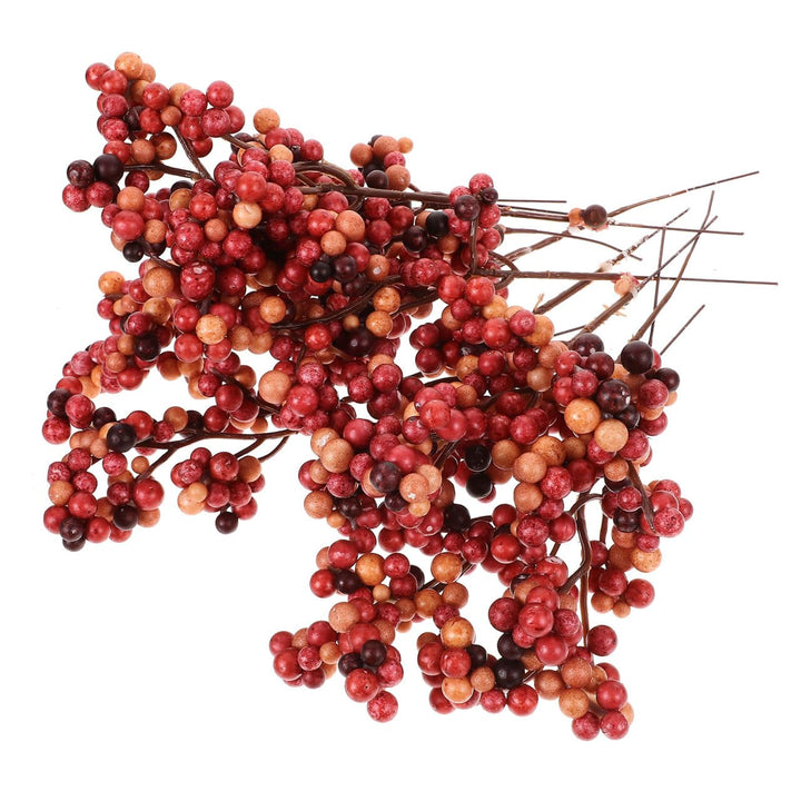 Ciieeo 12 Stück Weihnachtsgirlande Beeren - Künstliche Rote Beeren Für Weihnachten DIY Dekoration Id