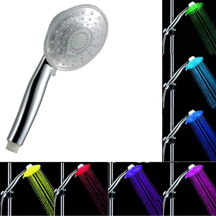Led Duschkopf Wassersparender, Grosser Handbrause Farbwechsel Duschköpfe (Handbrausen 7 Farben änder