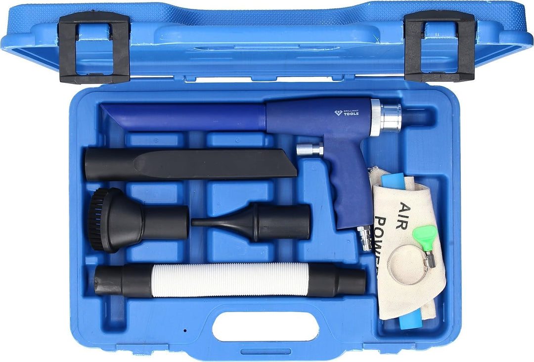 BRILLIANT TOOLS BT511130 Druckluft-Sauger, 6-tlg. [Powered by KS TOOLS]