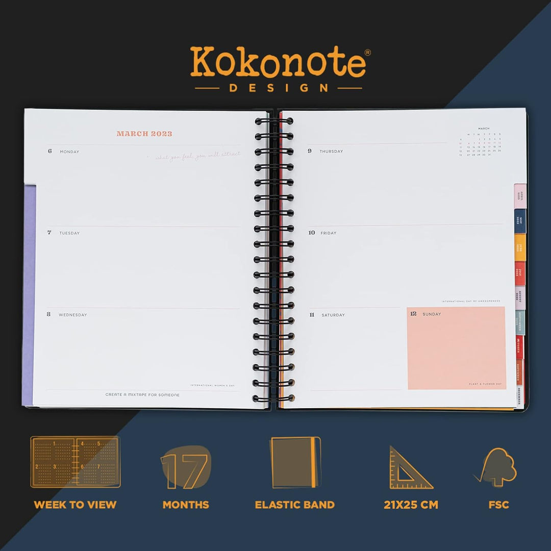 Kokonote Planer 2023, Kokonote Big Size Schulplaner, Wink & Wonder Terminkalender 2023, Wochenplaner