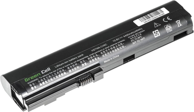 Green Cell SX06 SX06XL SX09 Laptop Akku für HP EliteBook 2560p 2570p (6 Zellen 4400mAh 10.8V Schwarz