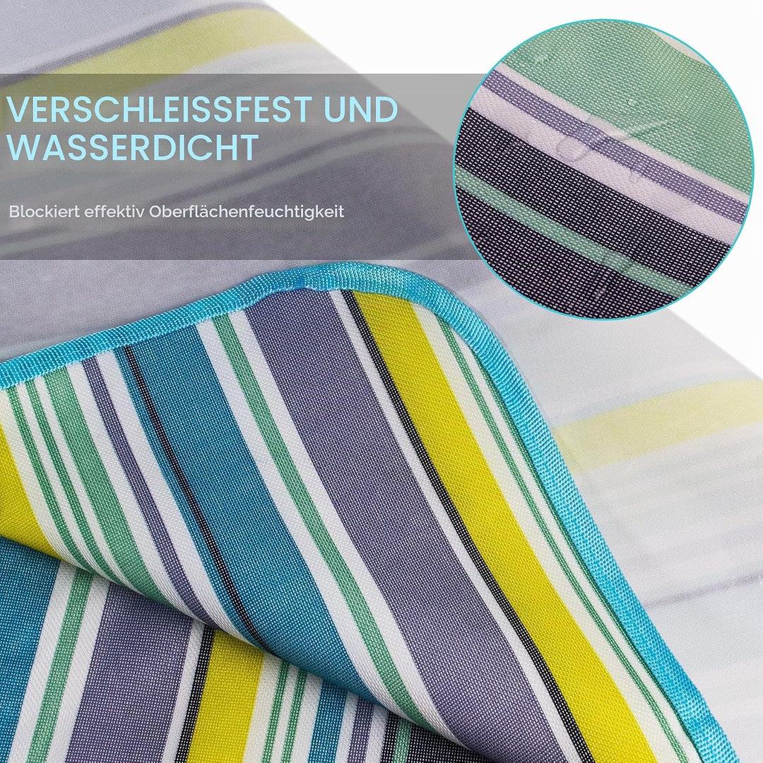Picknickdecke 200x300 cm, XXL Picknickdecke Wasserdicht, Faltbar Gross Picnic Blanket Waschbar mit T