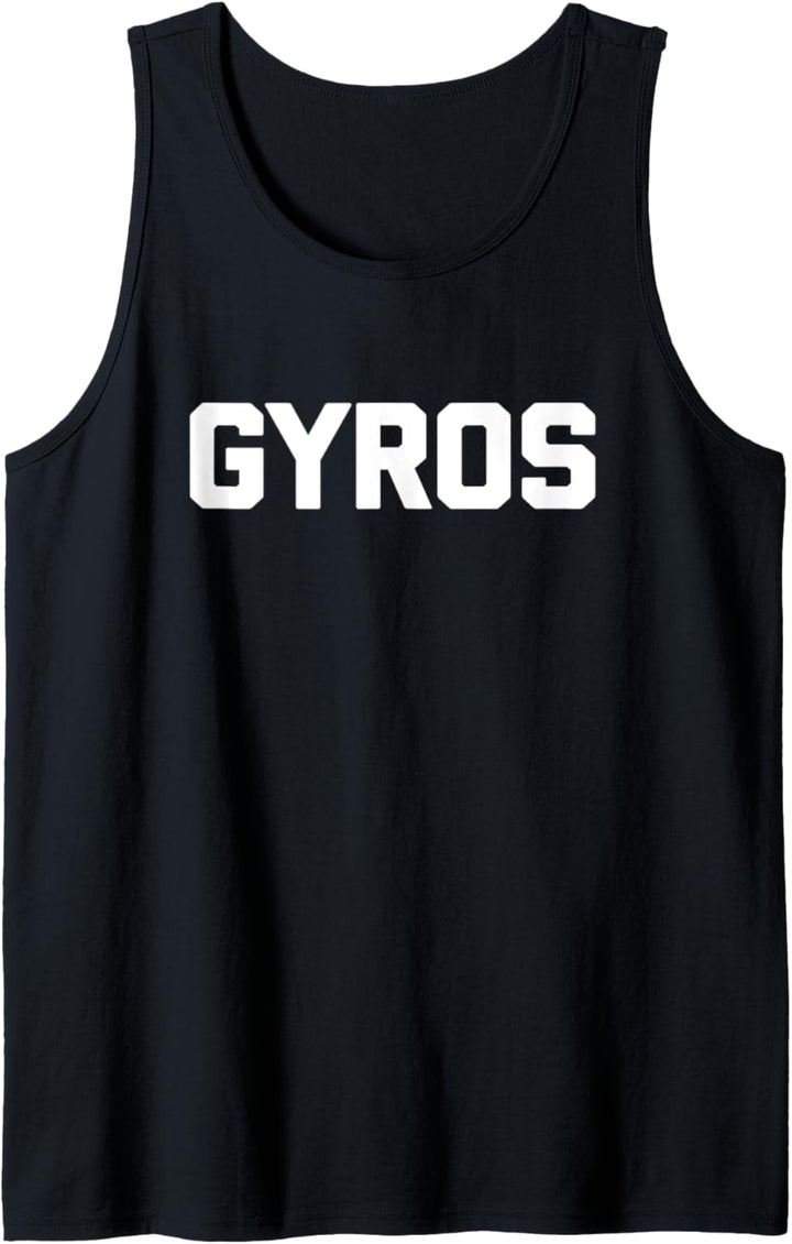 Gyros T-Shirt Lustiger Spruch sarkastische Neuheit Humor Cool Food Tank Top
