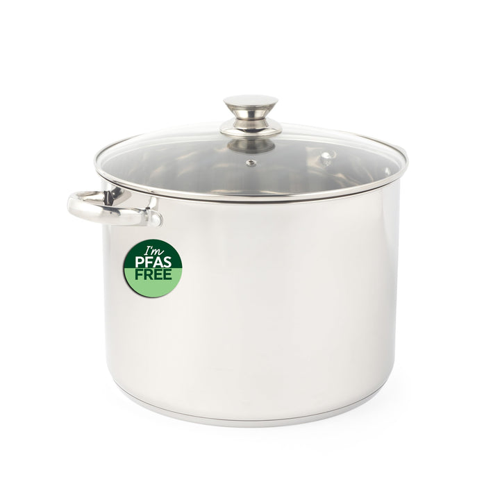 Russell Hobbs Classic Collection 30 cm Suppentopf – Kochtopf aus Edelstahl, Deckel aus gehärtetem Gl