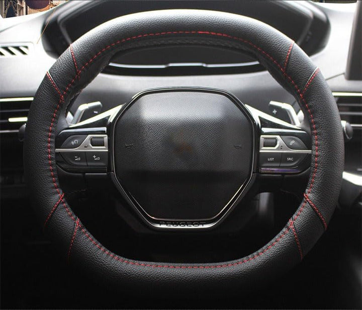 Mayco Bell Mikrofaser Leder Auto Lenkradbezug Fit für Peugeot 3008 206 207 208 2016-2019 508 208 201