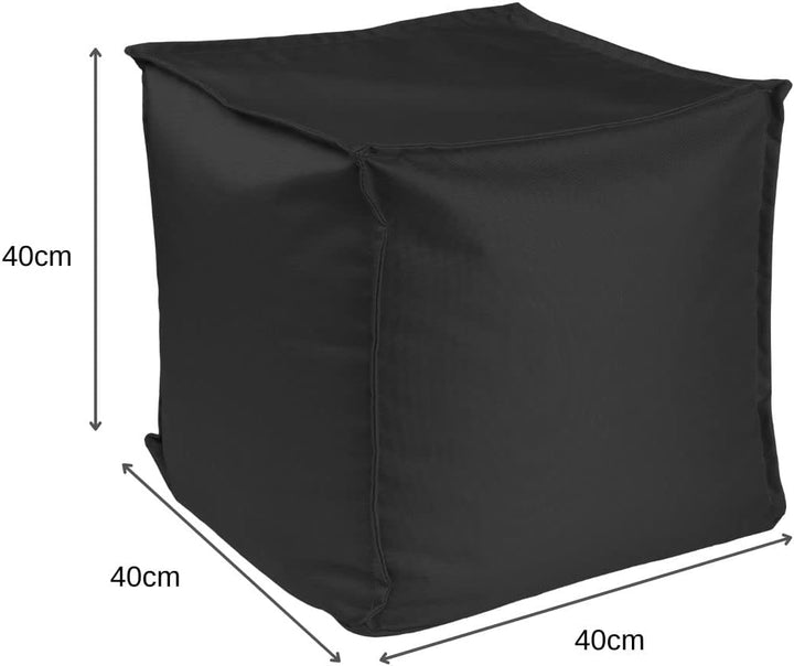 chilly pilley Sitzsack Sitzhocker mit EPS-Perlen Füllung 40x40x40cm Fusshocker Sitz-Pouf für Kinder
