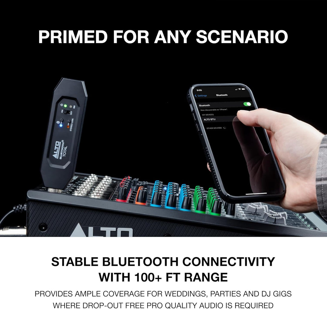 Alto Professional Bluetooth Total 2 - Wiederaufladbarer Bluetooth-Empfänger mit XLR-Verbindung für M
