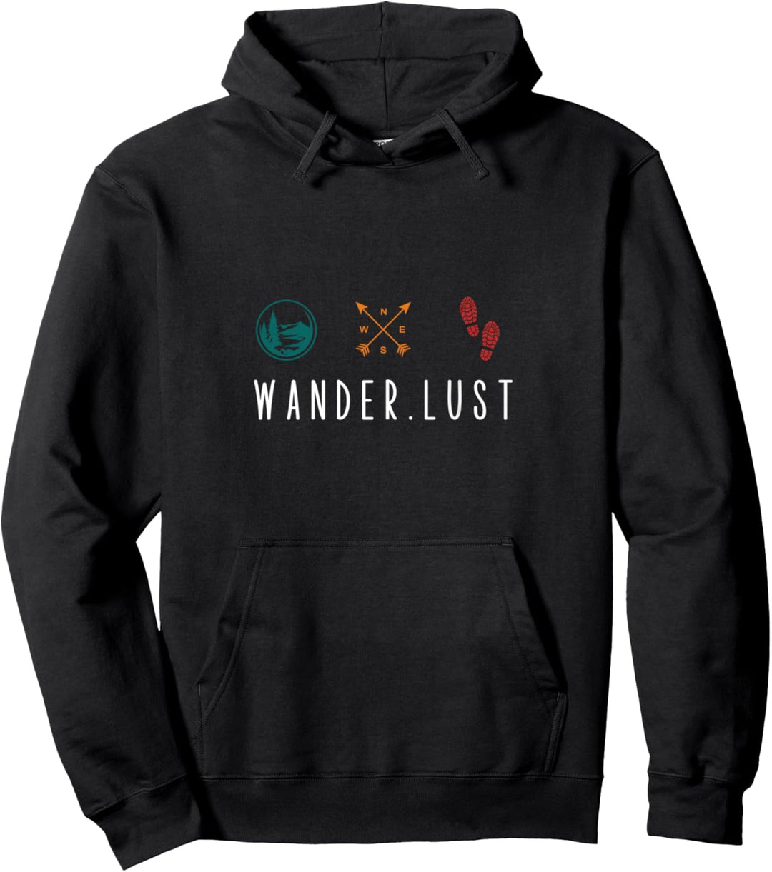 Herren Wandern Outdoor Shirt Spruch Trekking Wanderlust Berg Pullover Hoodie