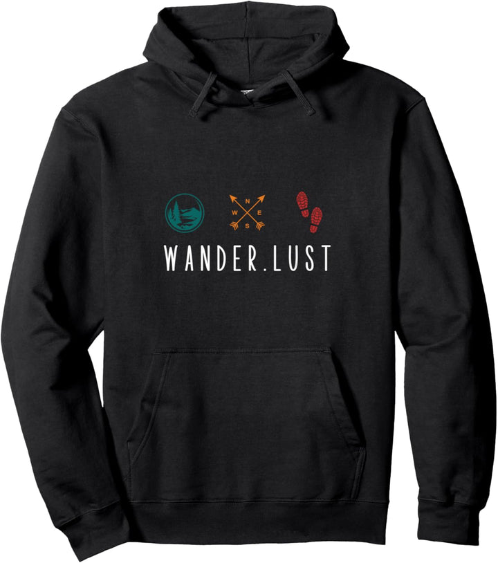 Herren Wandern Outdoor Shirt Spruch Trekking Wanderlust Berg Pullover Hoodie