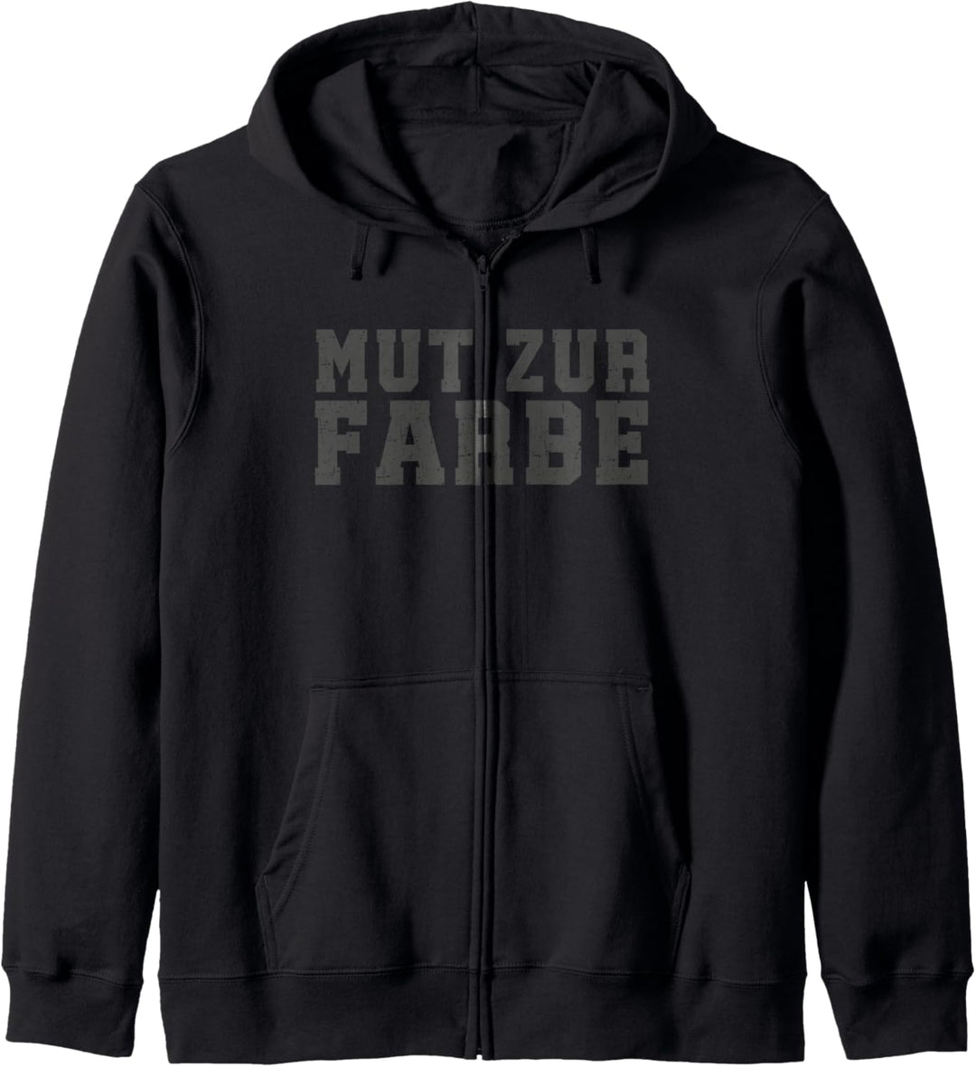 Mut zur Farbe Black Is My Happy Colour Sprüche Fun Humor Kapuzenjacke