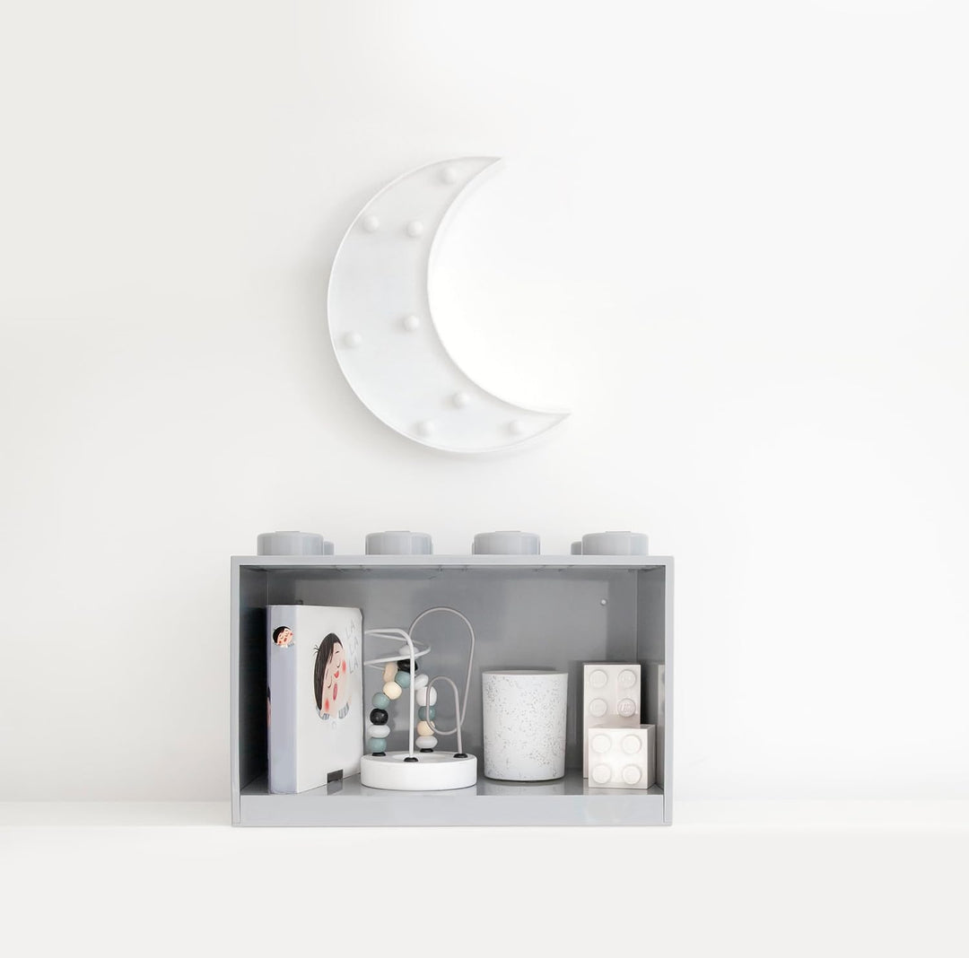 Room Copenhagen LEGO Brick Shelf 8 KNOBS, Grau Grau 8 Knöpfe, Grau 8 Knöpfe