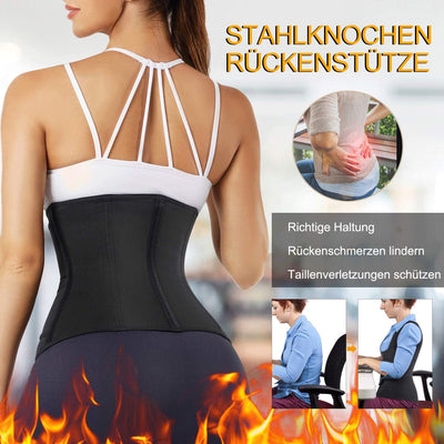 Bingrong Damen Bauchweggürtel Schwitzgürtel Fitness Sauna Gürtel Taille Trimmer Bauchgürtel Waist Tr