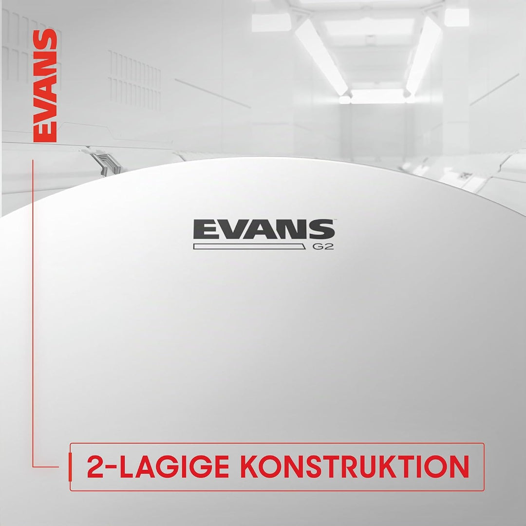 Evans ETP-G2CTD-F G2 (Coated) Fusion Tom Pack 25,4 cm (10 Zoll), 30,4 cm (12 Zoll), 35,5 cm (14 Zoll