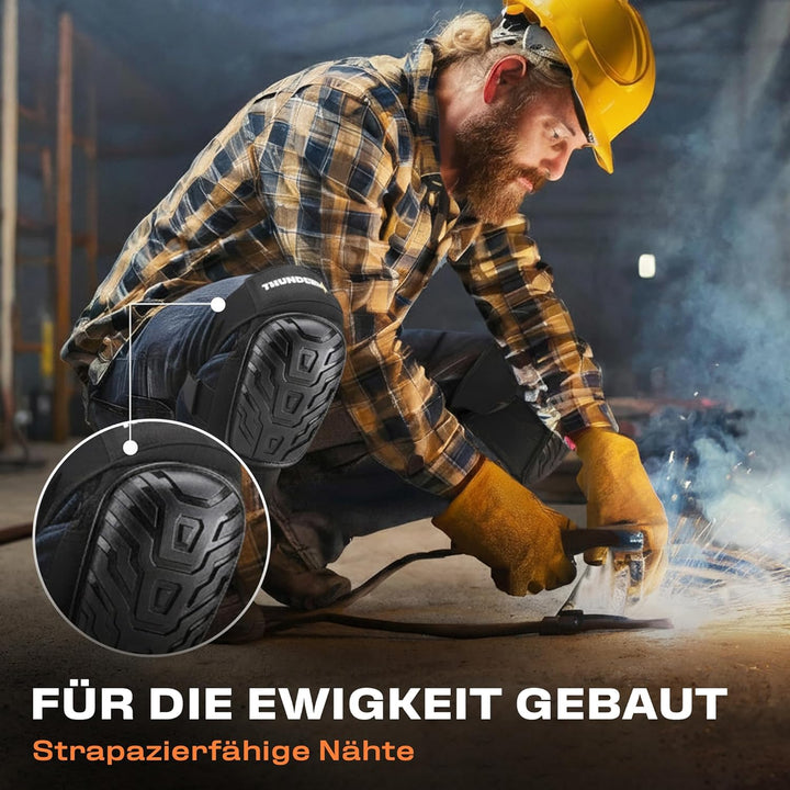 Thunderbolt® Knieschoner Professioneller Knieschützer mit komfortablem Gelkissen Knieschoner Fliesen