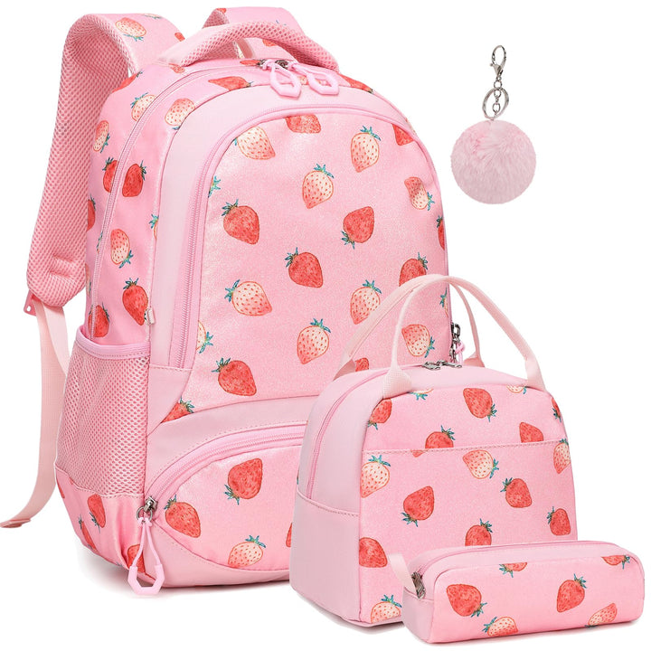 Schulrucksack Kinder Mädchen Grundschule Schultaschen Sets für Mädchen Kinderrucksack Daypack Gross