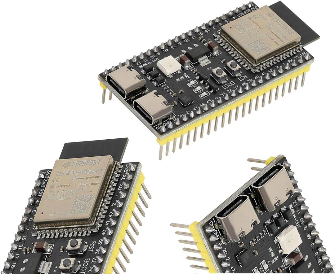 DUBEUYEW 3PCS ESP32-S3 ESP32-S3-DevKitC-1 N16R8 WiFi-Modul + 5.0 Bluetooth Internet Development Boar