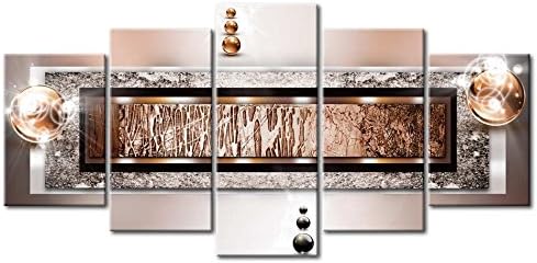 murando Acrylglasbild Abstrakt 100x50 cm 5 Teilig Wandbild auf Acryl Glas Bilder Kunstdruck Moderne