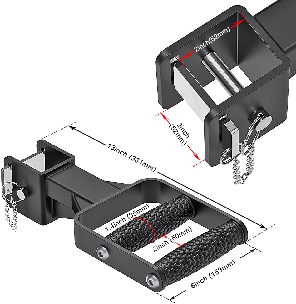 Kipika Muti-Grip Dip-Barren-Aufsatz für 5,1 x 5,1 cm und 7,6 x 7,6 cm Power-Rack, breite und schmale