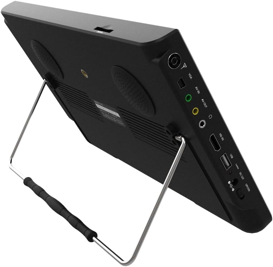 Tragbare Fernseher 10 Zoll HD LED Handheld Digital Analog TV mit 1500 mAh Akku