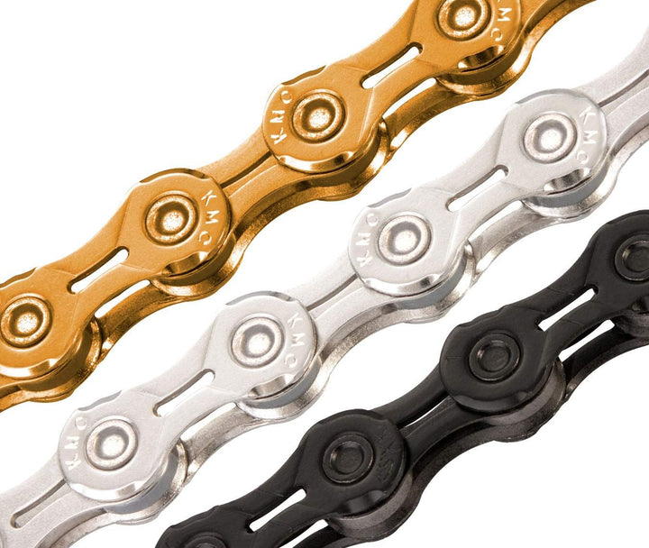 KMC Unisex – Erwachsene Ti-N X11EL 11-Fach Kette 1/2" x11/128, 118 Glieder, Gold gold Single, gold S