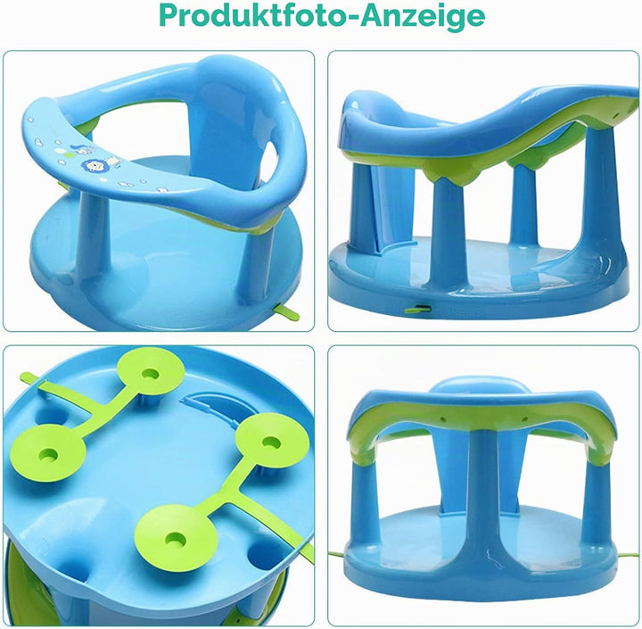 Badesitz für Babys, Baby-Badewannensitz zum Baden im Sitzen, Niedliche Baby-Duschstühle zum Sitzen i