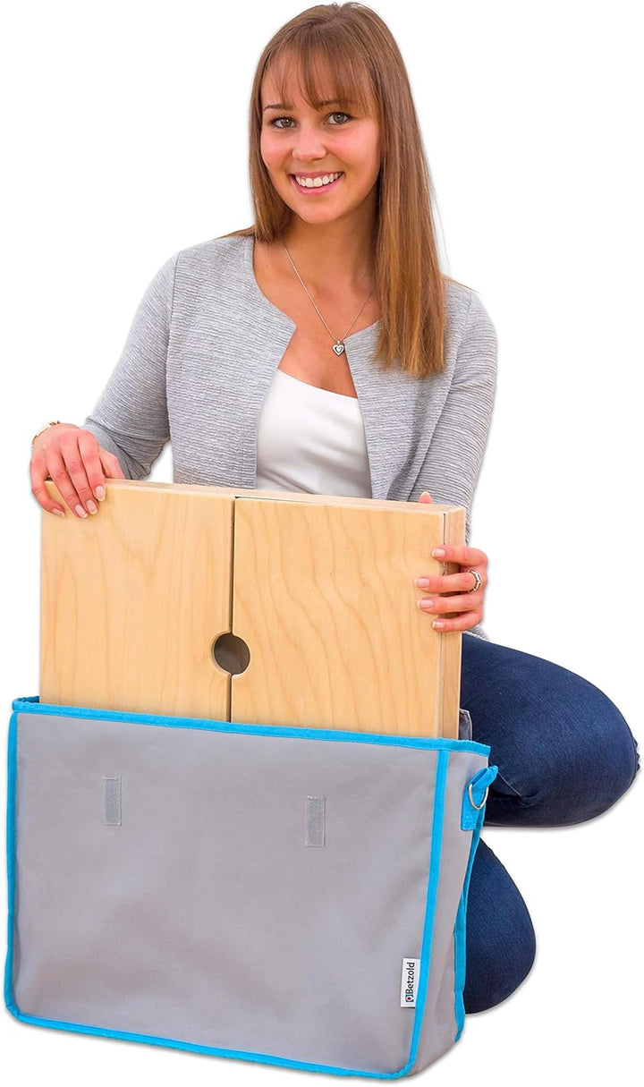 Betzold - Kamishibai-Tasche - Bildkartenständer Bildkarten-Aufbewahrung Grau, Grau