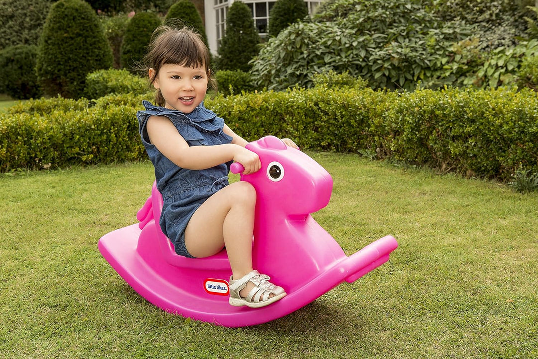 Little Tikes Schaukelpferd - Aktives Spielen für Kleinkinder - Einface Griffe mit Grip und Stabiler