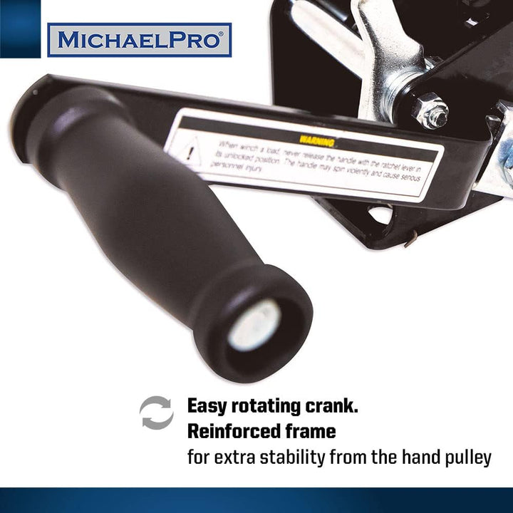 MichaelPro MP009060 Handwinch Single Gear, 960 Kg