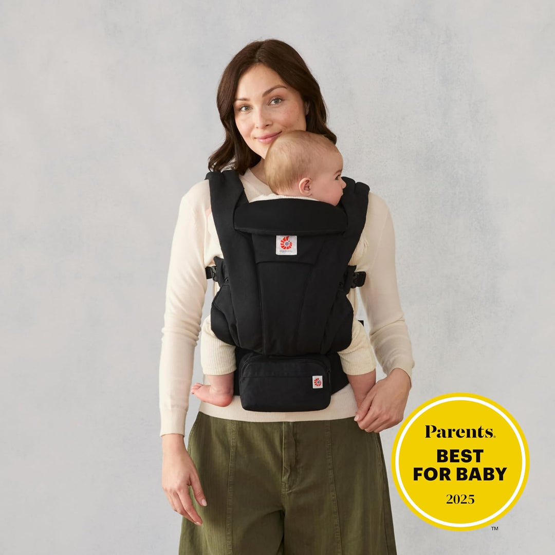 Ergobaby Omni Deluxe All-in-One Babytrage für Neugeborene ab Geburt bis 20kg, Ergonomische 4-Positio