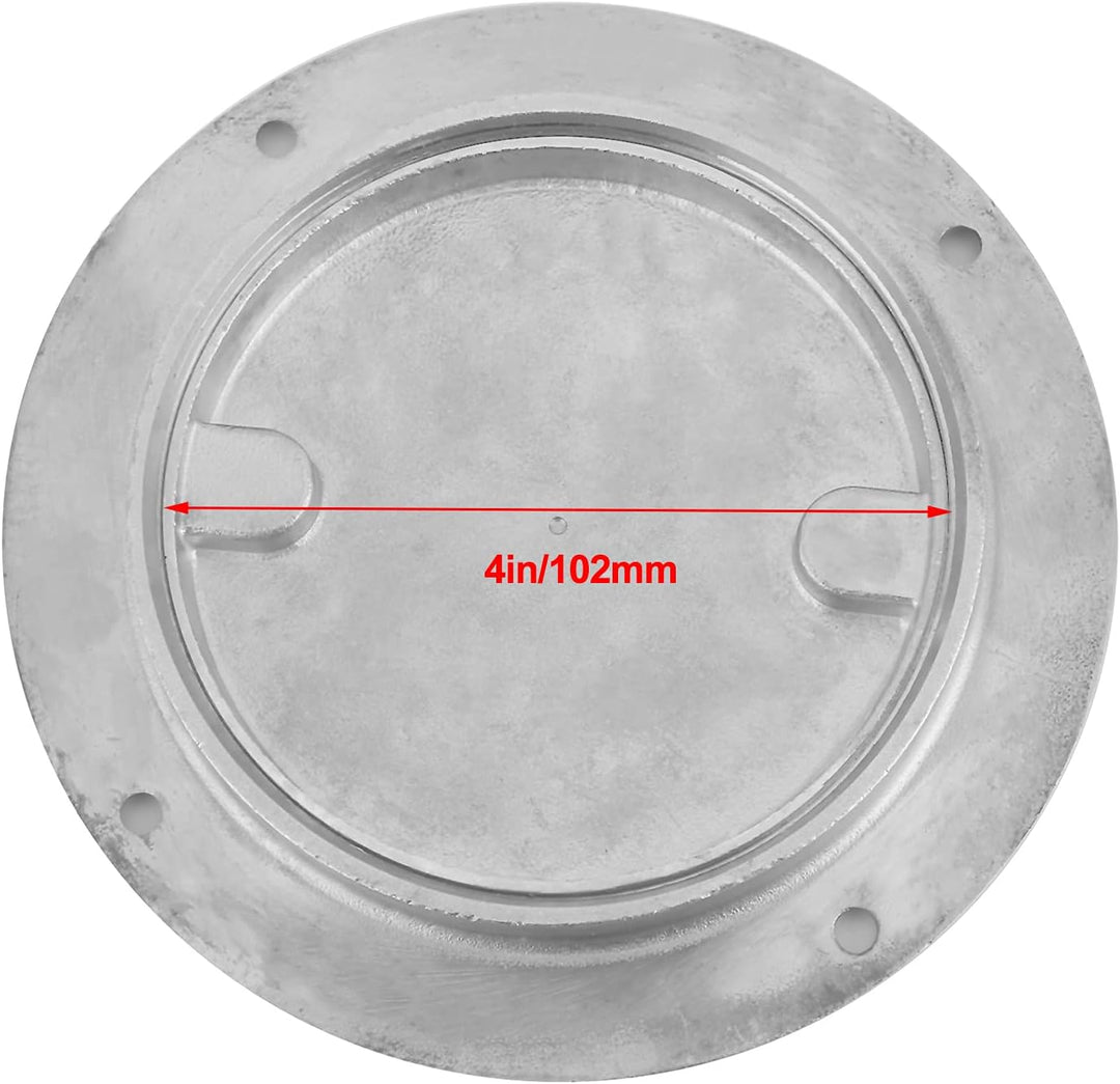 Bootsdeck, 4in Innendurchmesser Edelstahl Runde Access Hatch Cover mit abnehmbarem Deckel und Schlüs