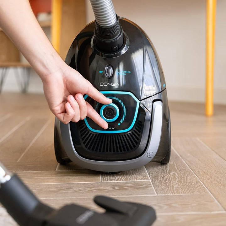 Cecotec Bodenstaubsauger mit 2,5 L Beutel Conga Powerbag 2500 Compact Plus. 850 W, Hochleistungsfilt