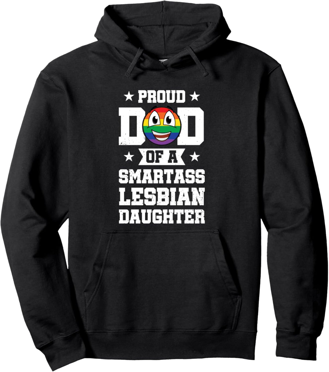 Stolz Papa von Smartass Lesben Homosexuell Stolz Regenbogen Pullover Hoodie