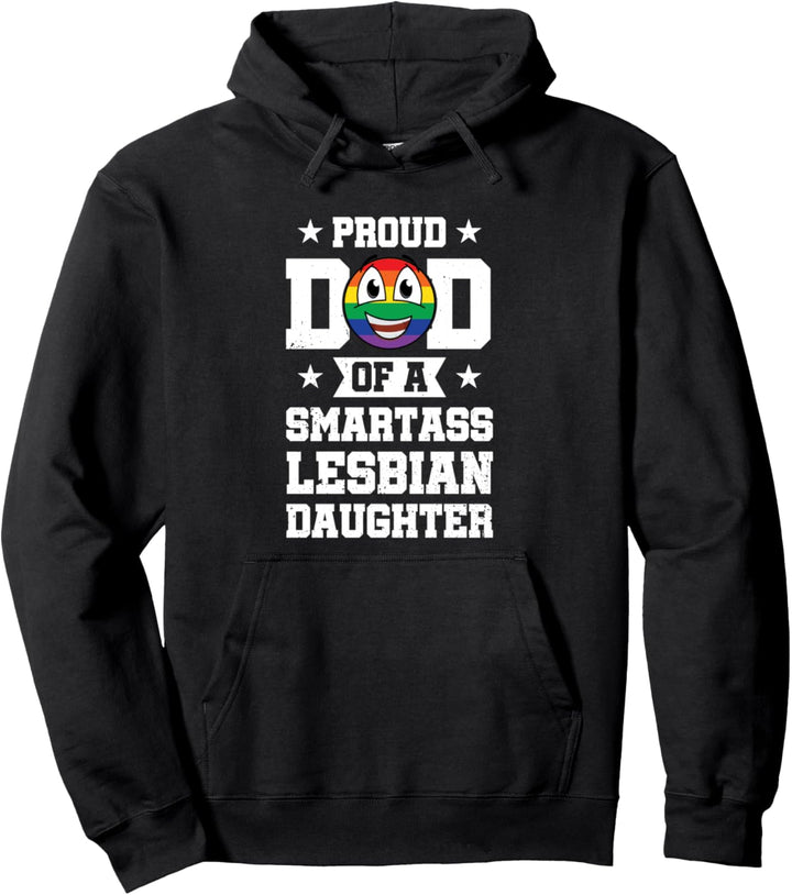 Stolz Papa von Smartass Lesben Homosexuell Stolz Regenbogen Pullover Hoodie