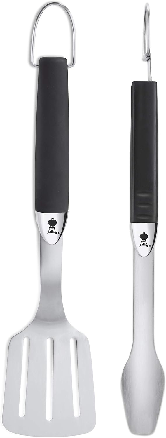 Weber 6669 Premium Grillhandschuhe, Grösse S/M, Silikon Grifffläche, hitzebeständig & 6645 Grillbest