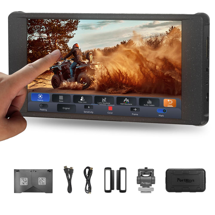 Portkeys PT6 Kamera Feld Monitor 5.2" Touchscreen DSLR Spiegellose Camera Monitor 3D LUT 100% DCI-P3