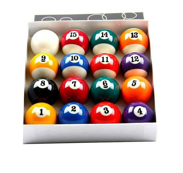 Pegasi AA Grade Poolballset - 16 stücks - 57,2mm - Phenolharz - Polierte Poolbälle - Langlebige Bill