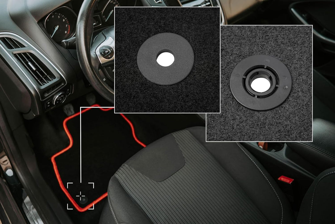 Velours Fussmatten 3-TLG Set passend für Chrysler Pacifica II (2017-) | Qualität: LUX – Massgenau &