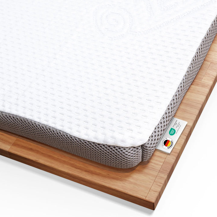 Topper 90x200cm EcoON, Testsieger 2022, Ergonomische Memory Schaum Auflage, Atmungsaktiv & Feuchtigk