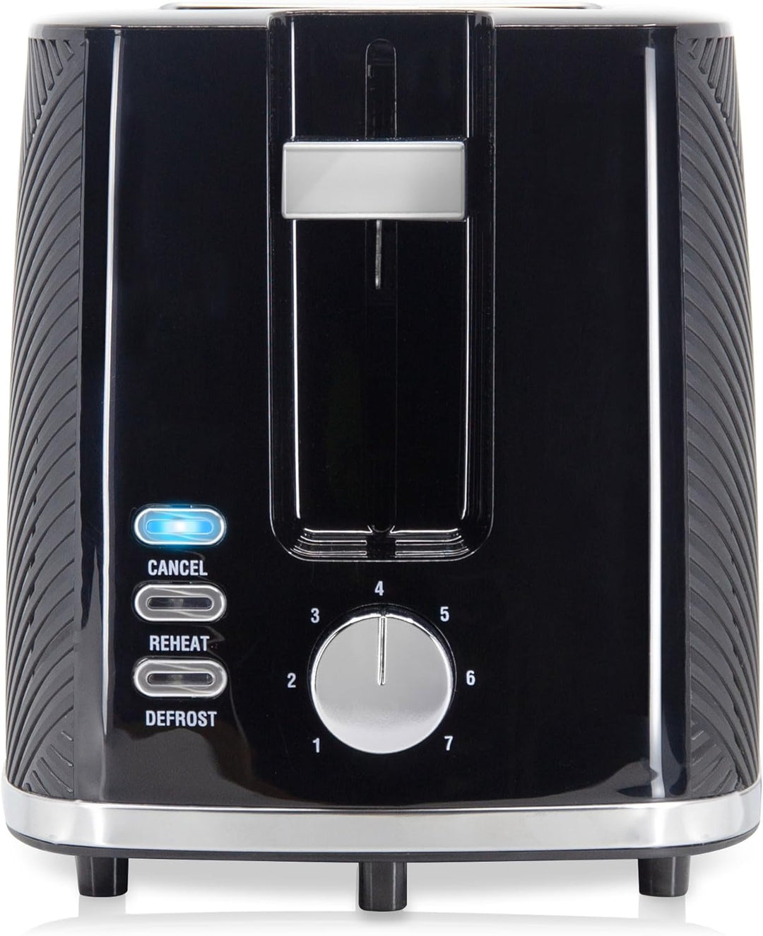 briebe Elegance Toaster mit breitem Schlitz, 2-Scheiben-Toaster, 7 Stufen, Abbrechen, Aufwärmen und