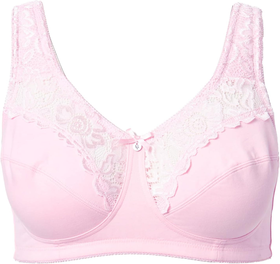 Ulla Popken Damen grosse Grössen Übergrössen Plus Size Entlastungs-BH, Spitze, ohne Bügel 800619 85C