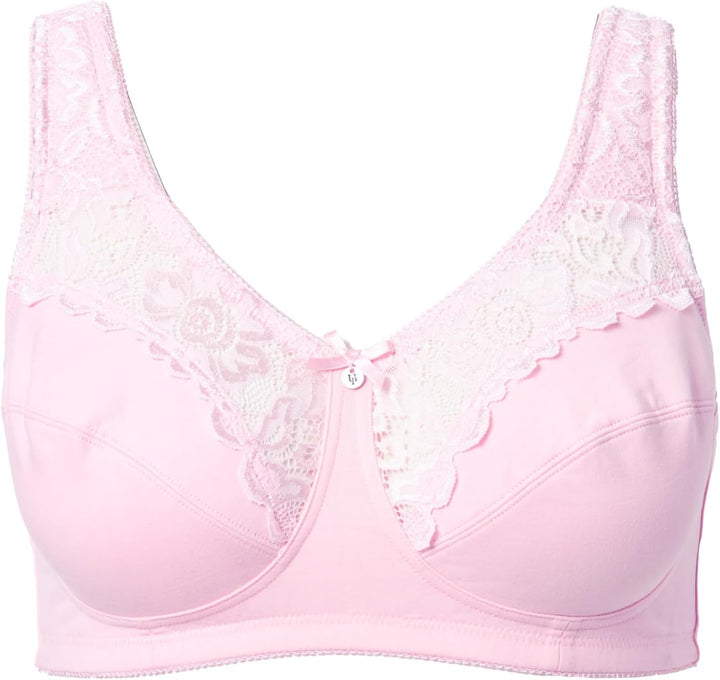 Ulla Popken Damen grosse Grössen Übergrössen Plus Size Entlastungs-BH, Spitze, ohne Bügel 800619 85C