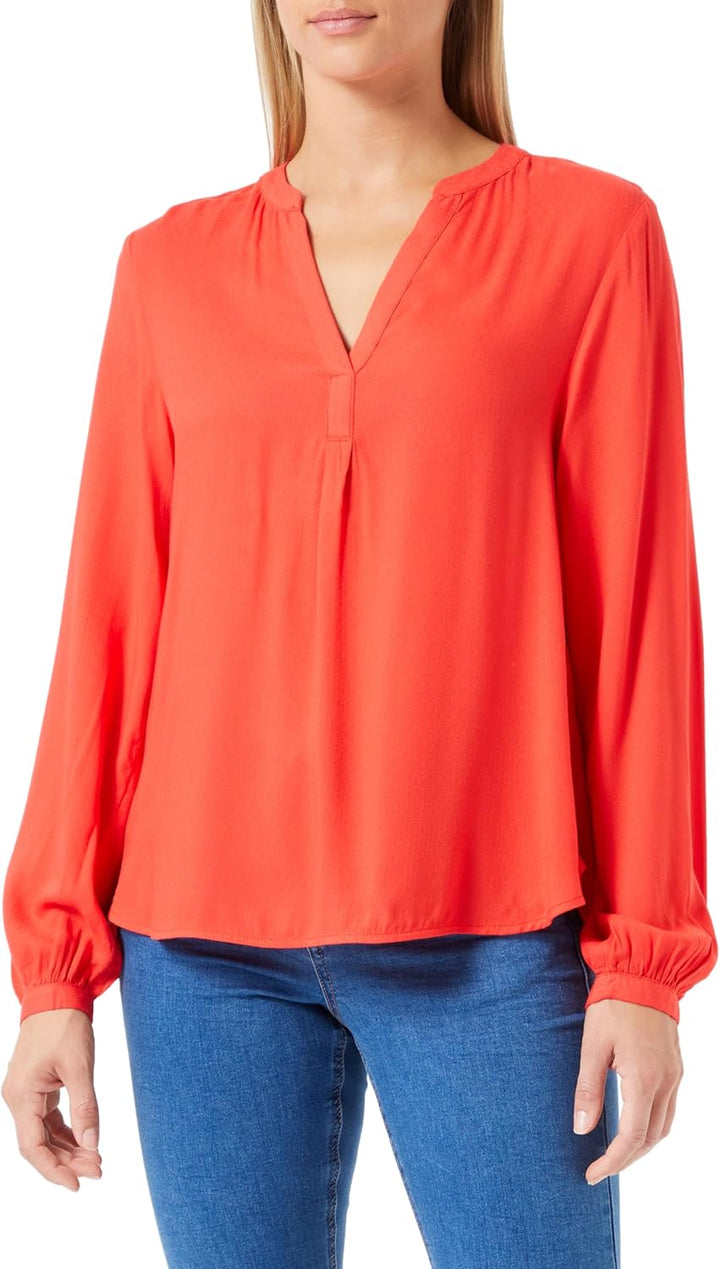 s.Oliver Damen Bluse Langarm mit Dobby Struktur, 3074