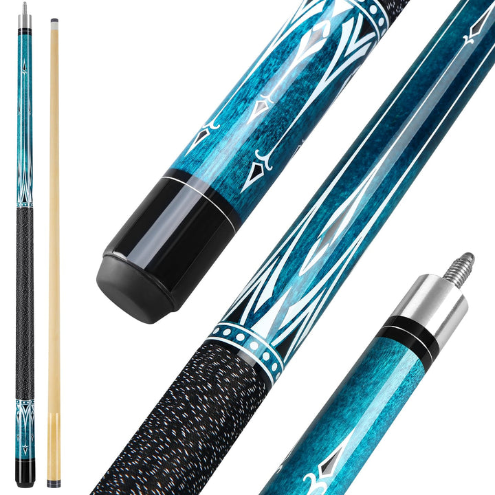 inucue Billard Queue, 58 Zoll Maple Pool Queue Stick 13mm Spitzen für Professionelle Billardspieler,