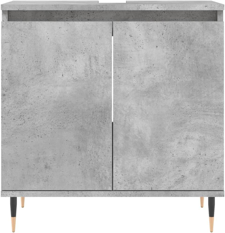 Gecheer Badschrank Badezimmerschrank Badmöbel Mit 1 grosses Fach mit 2 Türen Badezimmermöbel Aufbewa