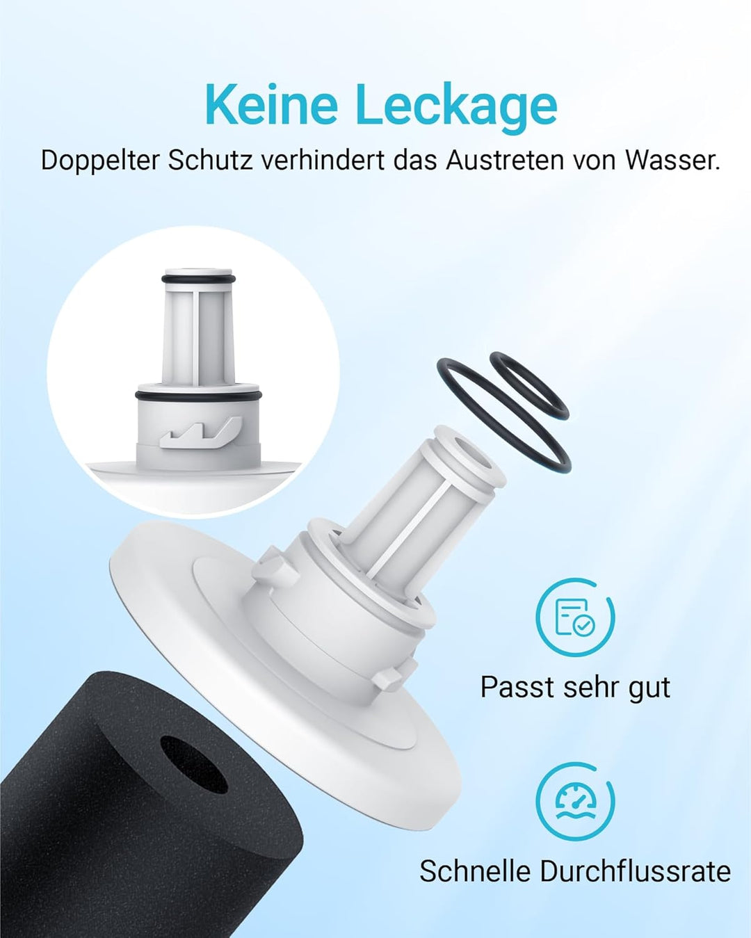2X AQUACREST DA29-00003G Kühlschrank Wasserfilter, Kompatibel mit Samsung AquaPure Plus DA29-00003G,
