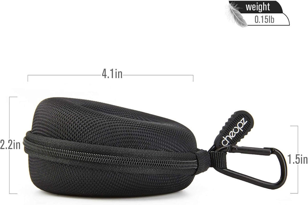 Cheopz Reise-Uhrenetui für Armbanduhren und Smart-Uhren bis 50 mm, Schwarz
